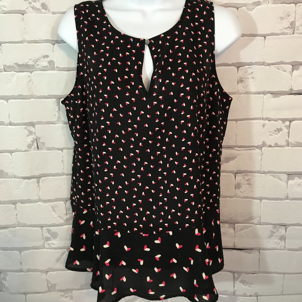 Maison Jules Sleeveless Peplum Top